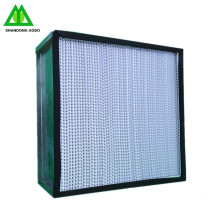 Quadro galvanizado hepa filtro plissado profundo uso h13 para clearn quarto